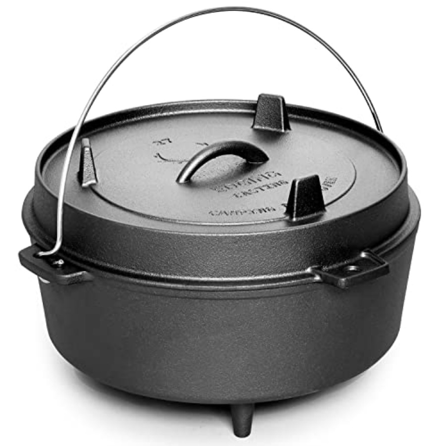 Чугунная походная кастрюля с к – обзор и цена Camping Cooking Dutch Oven