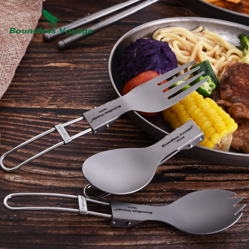 Титановые столовые приборы Bou – обзор и цена Camp Spork Set